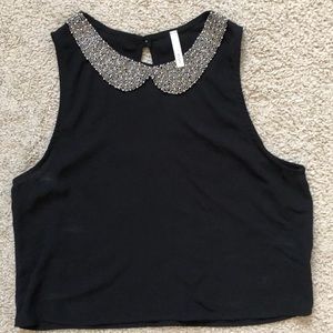 A+ Ellen Crop Top black